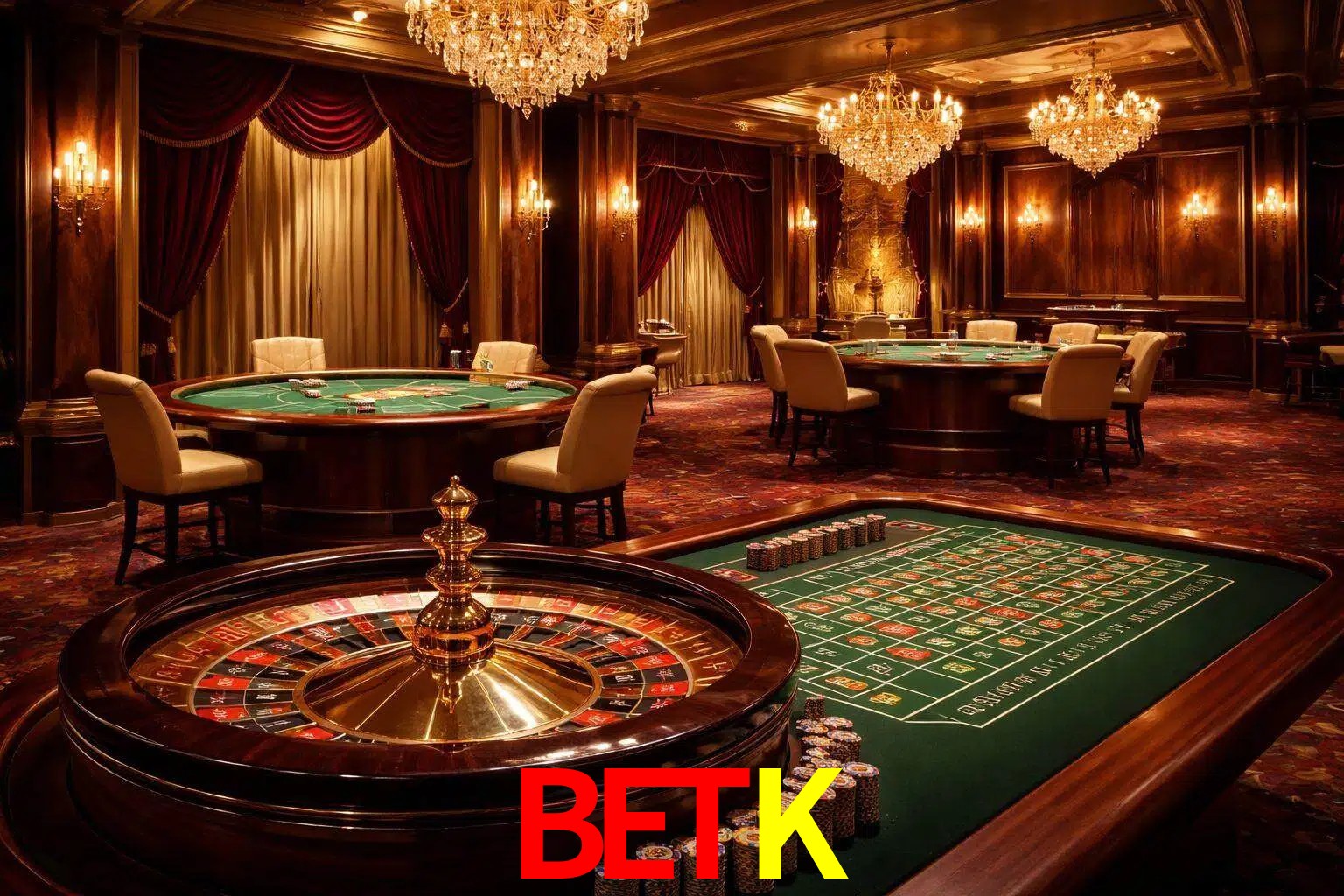 Una escena premium de mesa de casino en vivo con cartas, elementos de ruleta y un ambiente pulido de estudio de transmisión.
